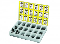 STANLEY Insert Bits & Magnetic Bit Holders Assorted Tray, 200 Piece