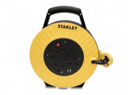 STANLEY� Electrical Semi-Enclosed Cable Reel 240V 13A 4-Socket + 2 USB 7.5m