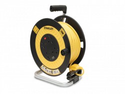STANLEY� Electrical Open Drum Cable Reel 240V 13A 4-Socket + 2 USB 50m