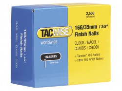 Tacwise 16 Gauge Straight Finish Nails 20mm (Pack 2500)