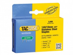 Tacwise 140 Stainless Steel Staples 10mm (Pack 2000)