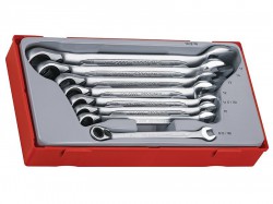 Teng TT6508R Metric Ratchet Combination Spanner Set, 8 Piece