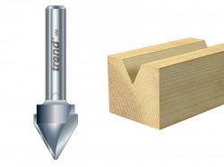 Trend 11/5 x 1/4 TCT V-Groove Cutter 60 10.3 x 12.7mm