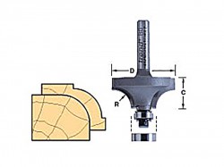 Trend 46/150 x 1/4 TCT Bearing Guided Ovolo & Round Over 12.7mm Radius