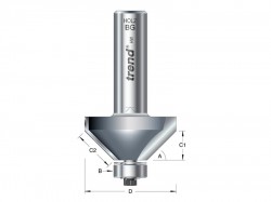 Trend 46/360 x 1/2 TCT Bearing Guided Chamfer 45 35.1 x 12mm