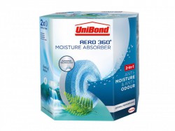 UniBond AERO 360 Moisture Absorber Waterfall Freshness Refills (Pack 2)