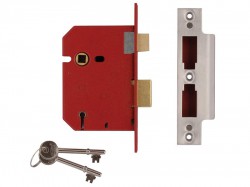 UNION 2201 5 Lever Mortice Sashlock Brass Finish 65mm 2.5in Box