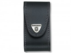 Victorinox Black Leather Belt Pouch (5-8 Layer)