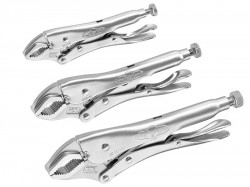 IRWIN Vise-Grip Curved Jaw Locking Pliers Set of 3 (5CR/7CR/10CR)