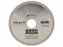 Vitrex Glass Diamond Blade 110mm