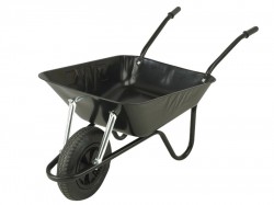 Walsall 85L Black Easi-Load Builders Wheelbarrow