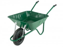 Walsall 85L Green Easi-Load Builders Wheelbarrow