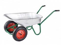 Walsall 90L Galvanised Windsor Twin Wheelbarrow