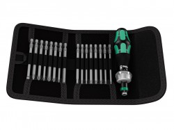 Wera Kraftform Kompakt 60 RA Ratcheting Bit Holder Set of 17