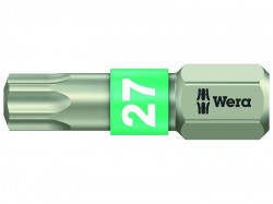 Wera 3867/1 TS Torx TX 27 Torsion Stainless Steel Insert Bit 25mm