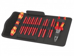 Wera Kraftform Kompakt VDE Extra Slim 1 Screwdriver Set, 17 Piece SL/PH/PZ/PZS/TX