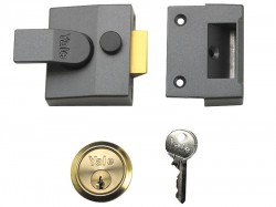 Yale Locks 84 Standard Nightlatch 40mm Backset DMG Finish Box