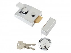 Yale Locks 89 Deadlock Nightlatch 60mm Backset Chrome Finish Box