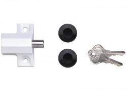 Yale Locks P114 Patio Door Lock White Finish Visi-pack