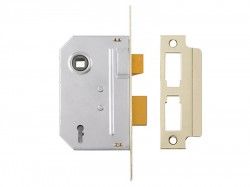 Yale Locks PM320 3 Lever Mortice Sashlock Polished Brass 79mm 3in