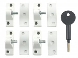 Yale Locks 8K118 Economy Window Lock White Finish Pack of 4 Visi