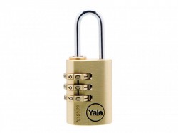 Yale Locks Brass Combination Padlock 22mm