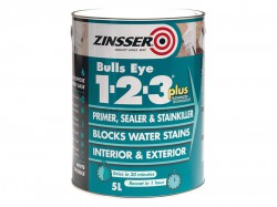 Zinsser Bulls Eye 1-2-3 Plus Primer, Sealer & Stain Killer White 1 litre