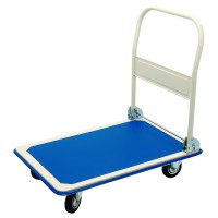 DRAPER 300kg Platform Trolley with Folding Handle - 900 x 600 x 850mm