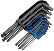 DRAPER Expert 9 Piece Metric Hexagon and Ball End Hexagon Key Set