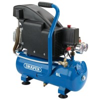 DRAPER 8L 230V 1.0hp (0.75kW) Air Compressor