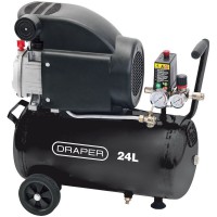 DRAPER 24L 230V 2.0hp (1.5kW) Air Compressor