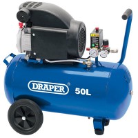 DRAPER 50L 230V 2.0hp (1.5kW) Air Compressor