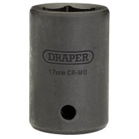 Draper Expert 17mm 1/2\" Square Drive  Impact Socket