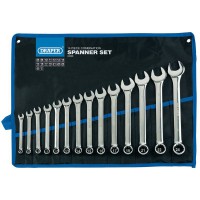 DRAPER 14 Piece Metric Combination Spanner Set