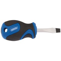 DRAPER 6.0 x 38mm Soft Grip Plain Slot Screwdriver