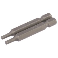 3mm 1/4\" Hex. Hexagonal Insert Bit 50mm Long x 2