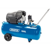 DRAPER 100L 230V 3.0hp (2.2kW) V-Twin Air Compressor