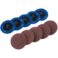 Ten 50mm 180 Grit Aluminium Oxide Sanding Discs