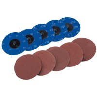 Ten 75mm Assorted Aluminium Oxide Sanding Discs