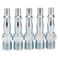 DRAPER 1/4\" BSP Male Coupling Screw Adaptors (Pack of 5)