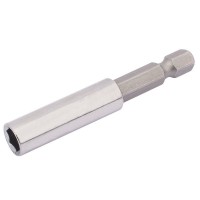 DRAPER Magnetic Bit Holder (60mm) 1/4\" (F) x 1/4\" (M)