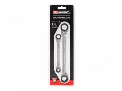 Facom Quatro Ratcheting Spanner Set, 2 Piece