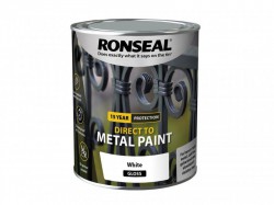 Ronseal Direct to Metal Paint White Gloss 750ml