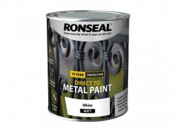 Ronseal Direct to Metal Paint White Matt 750ml