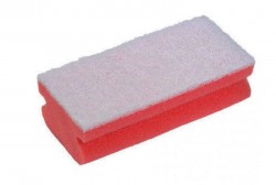 Pink & White Sponge Scourer (Pack of 10)